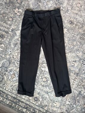 JF j. ferrar Men's Black Dress Pants